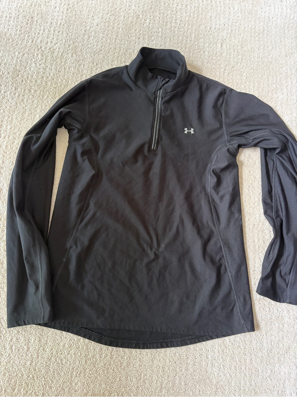Under Armour Black Half-Zip Lightweight Performance Top